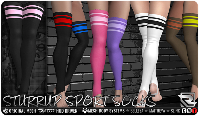 Razor/// Sturrup Sport Socks w/ HUD