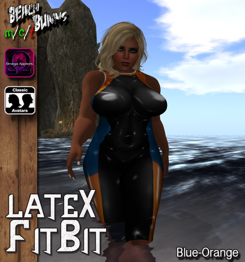 BB. LateX Fitbit -Blue-Orange