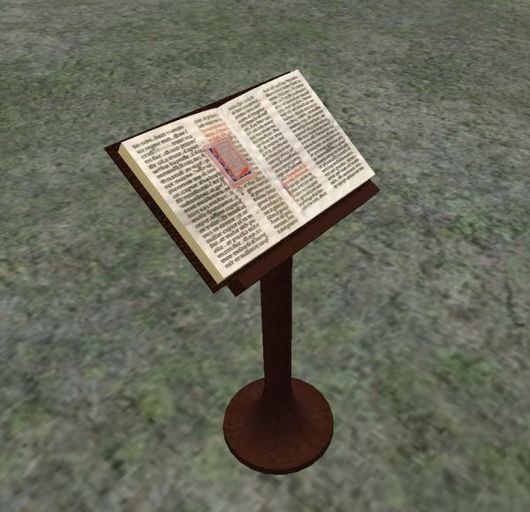 Lecturn and Book