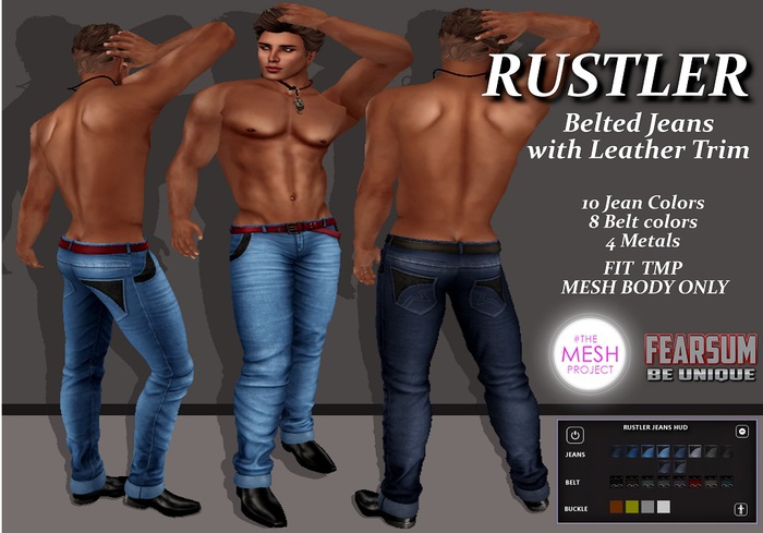 [F] Rustler Jeans - Leather Trim + HUD - TMP