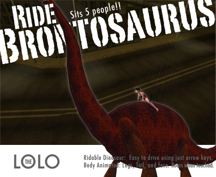 Brontosaurus Ride - a LOLO dinosaur
