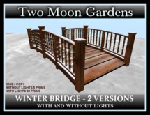 WINTER BRIDGE - 2 VERSIONS* With and without Christmas lights