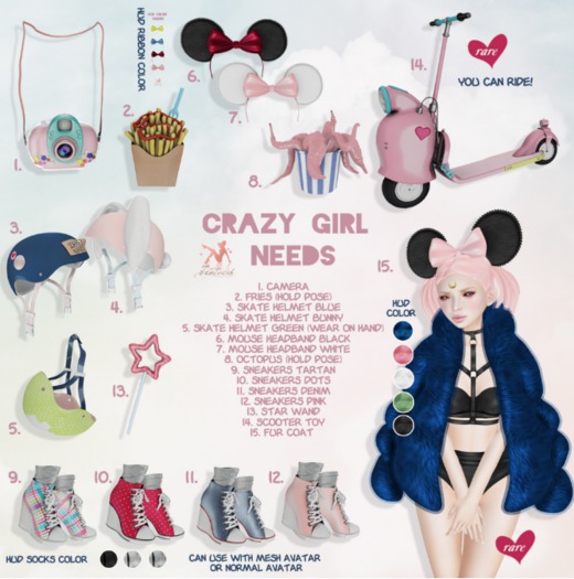 *Tentacio* Crazy girl needs. Fur coat RARE