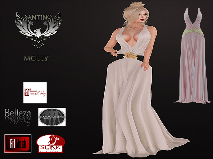 Santino Design-Strapless Gown-Pink
