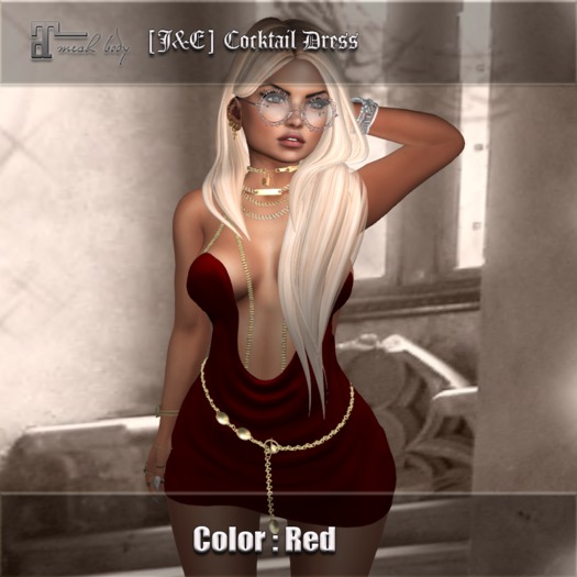 [J&E] Cocktail Dress_Red
