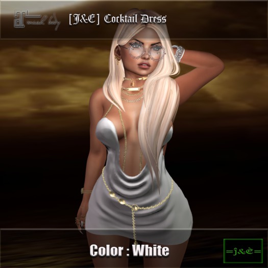[J&E] Cocktail Dress_White