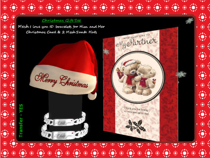 Merry Christmas, To My Wonderful Partner "Gold Bracelet Set"