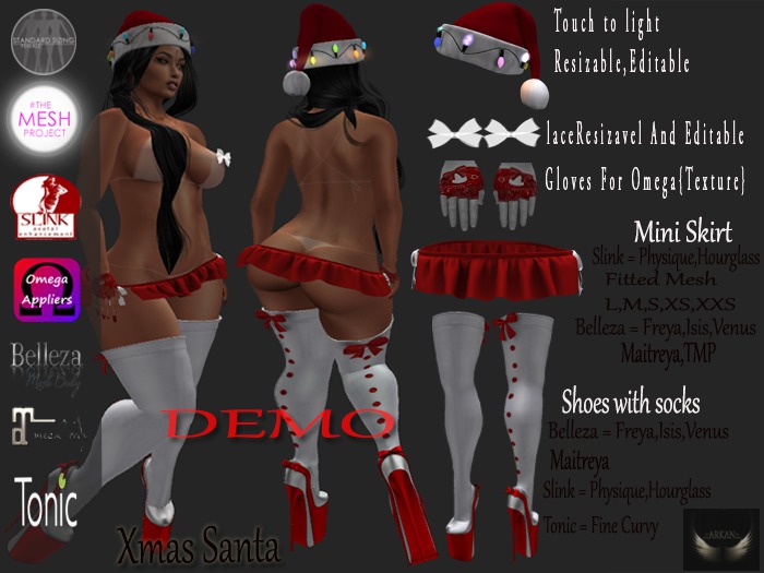 .::Arkan::. Outfit Xmas Santa Queen {DEMO}