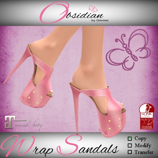 ::OBD:: Wrap Sandals Pink