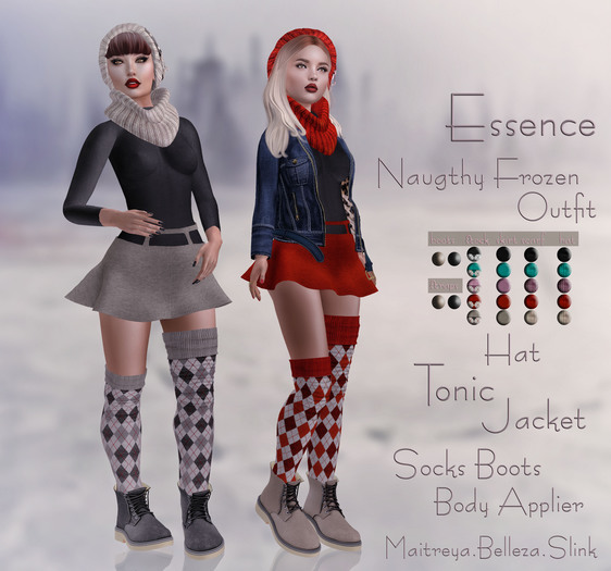 :ESSENCE:NAUGTHY FROZEN OUTFIT