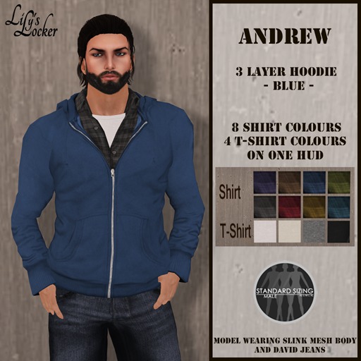 LL - Andrew Blue Hoodie BOXED
