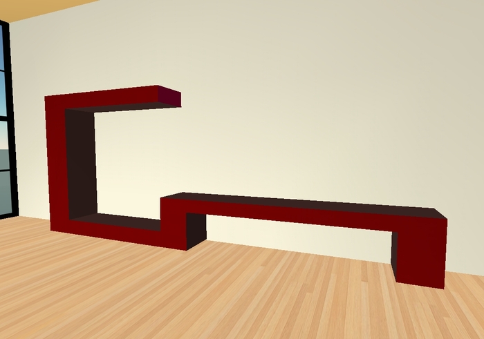 Book Case Rouge Noir