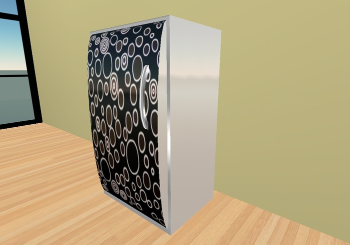 Black & White Refrigerator Retro