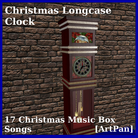 [ArtPan] Musical Christmas Clock Longcase