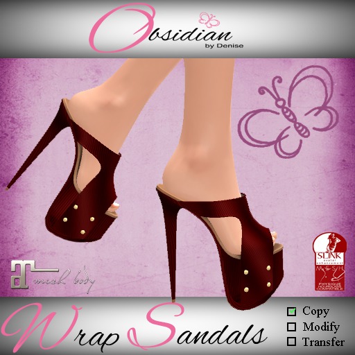 ::OBD:: Wrap Sandals Red