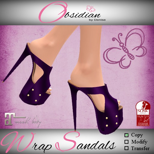 ::OBD:: Wrap Sandals Purple