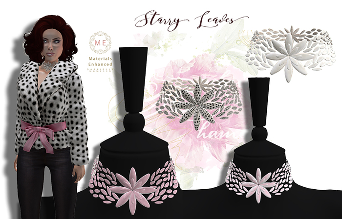 .::Pretty Starry Leaves::. Wide Collar Choker - Two