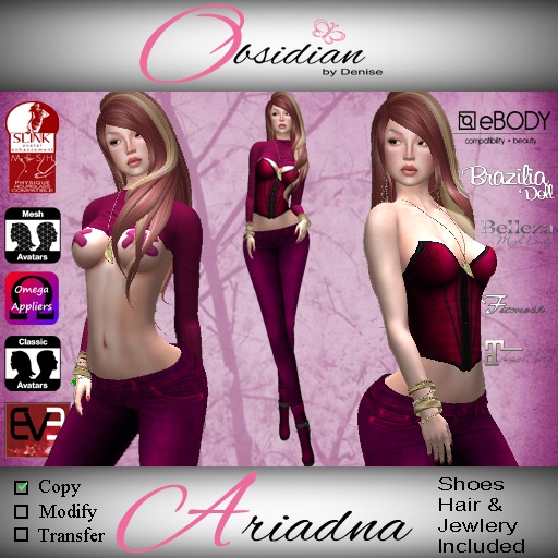 ::OBD:: Ariadna Magenta Complete Outfit