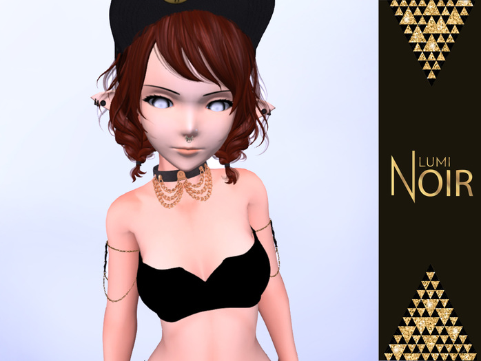  Lumi Noir - Kemono Top - Vee - BLACK 