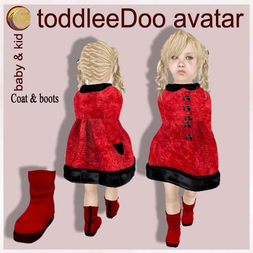 TODDLEEDOO RED coat and boots