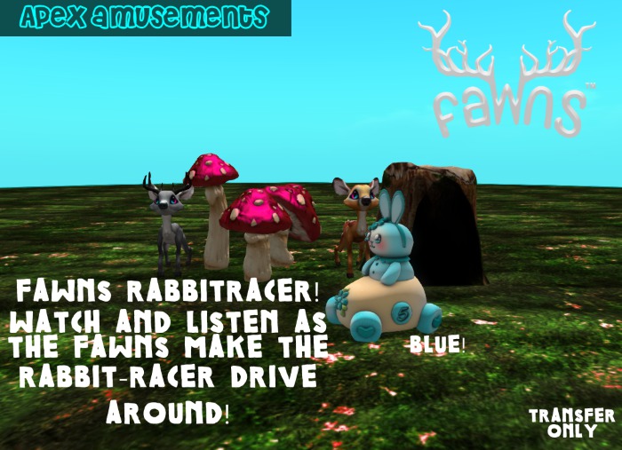 FaWns RabbitRacer - (blue) - by Apex Amusements!