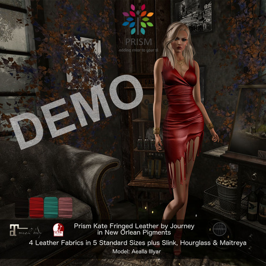 DEMO Prism Kate Fringed Leather Dress