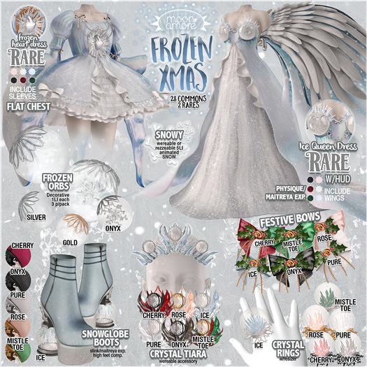 :MoonAmore: Frozen Xmas / Bow (Cherry)