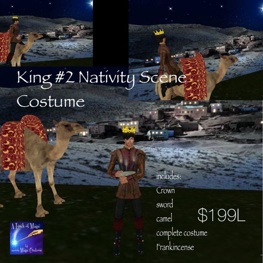 King # 2 Nativity  Costume with crown & sword(box)