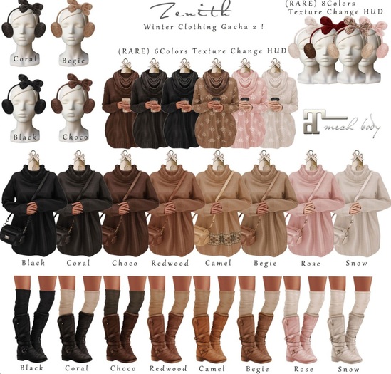 =Zenith=Bow earmuffs (Begie)