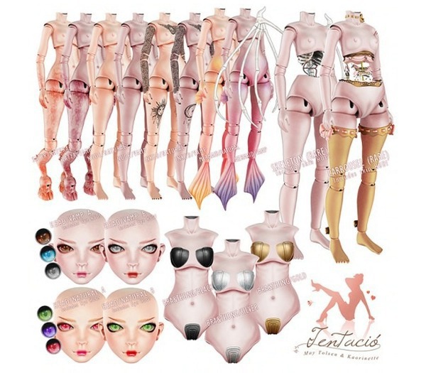 *Tentacio* Galatea Doll. Body Mermaid Vamp