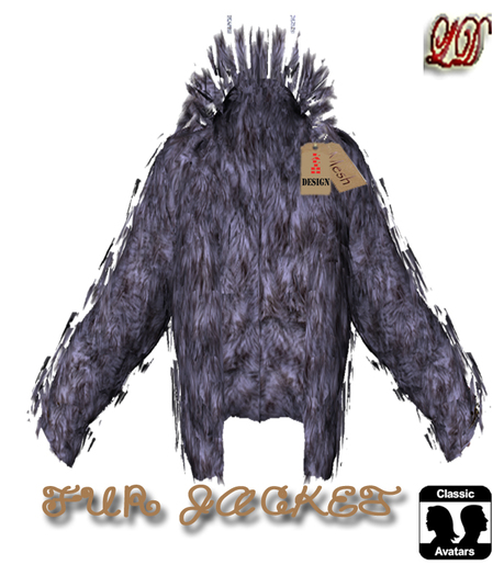 {LD}Clothing-Fur Jacket_Bright Violet