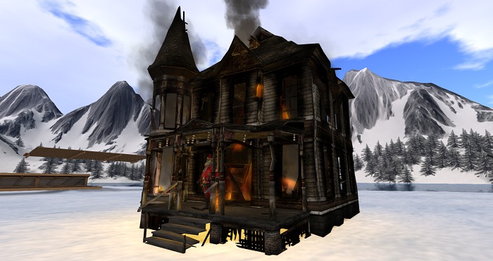 casa babbo natale bruciata