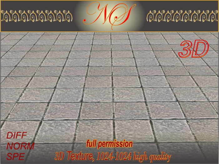 N_s 3d texture pavers P_013
