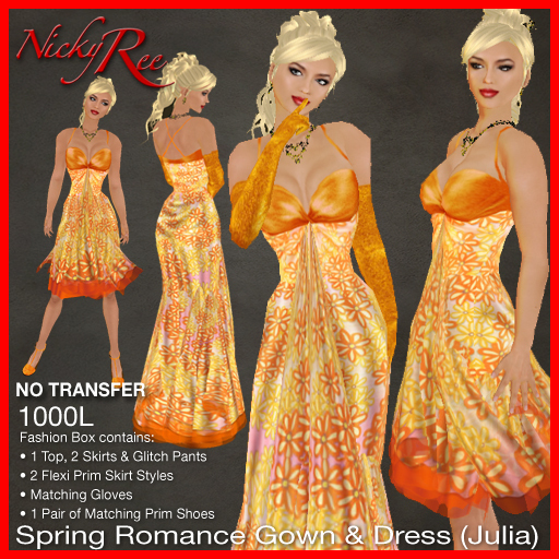 Spring Romance Gown & Dress Julia