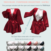tres blah - Robe Open & Closed (Maitreya only) - Crimson