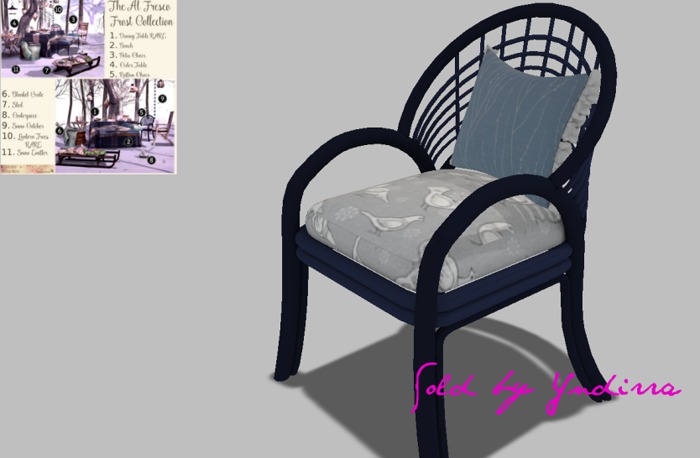 ~ASW~ The Al Fresco Frost Rattan Chair