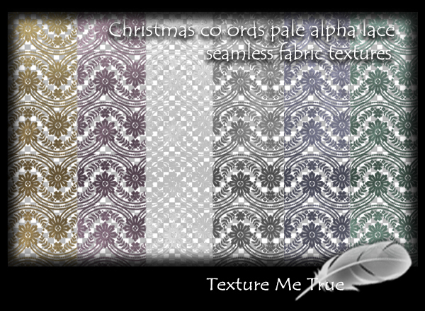 TMT Christmas Co-ords pale alpha lace seamless fabric textures