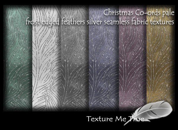 TMT xmas Co-ords pale frost edge silverseamless fabric textures
