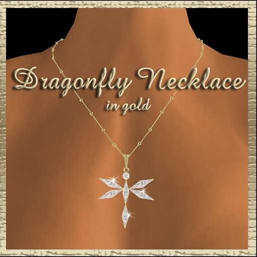 Dex's Dragonfly Necklace In Gold