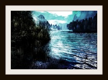 Blue Tree Art  - Blue Berry Mountain