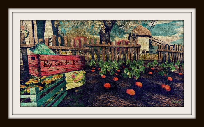 Blue Tree Art  - Carrot Garden