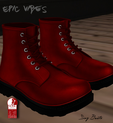 [Ve] Sinz Boots Dark REd