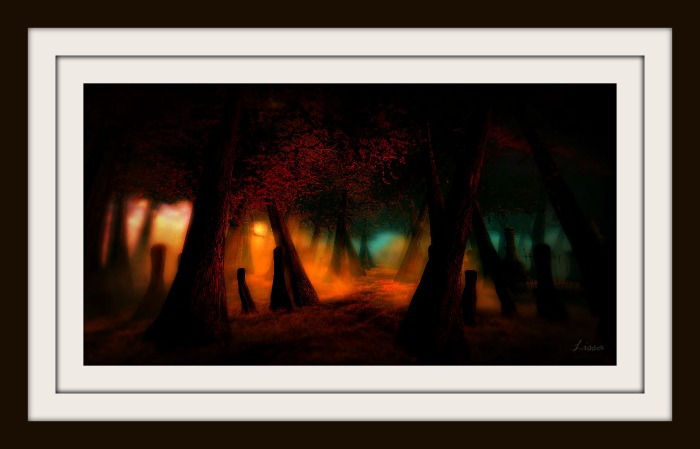 Blue Tree Art  - Graveyard