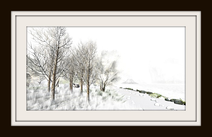 Blue Tree Art  - Walk Softly