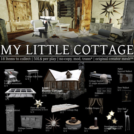 22769 ~ [bauwerk] Rustic Cottage - RARE
