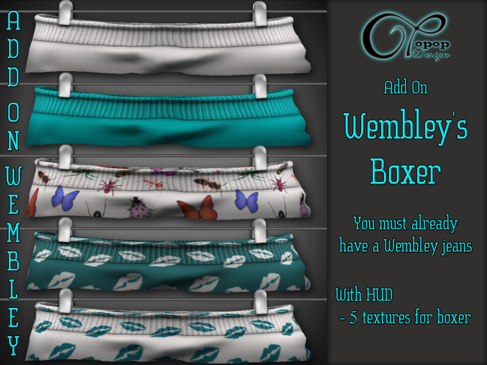 ..:: OPOPOP // Wembley's Boxer V#0 - AddOn // Mesh Jean's ::..