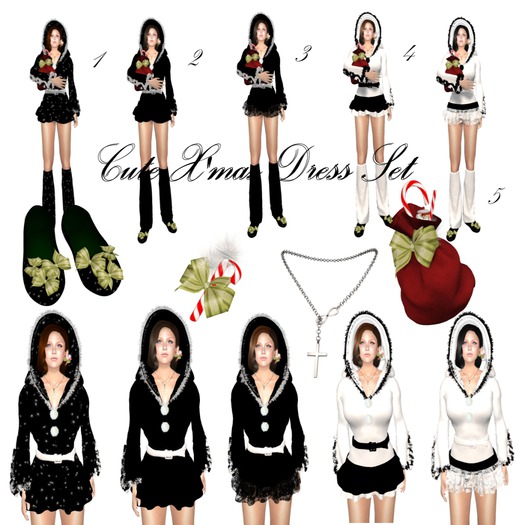 Cute X'mas Dress Set Box 1