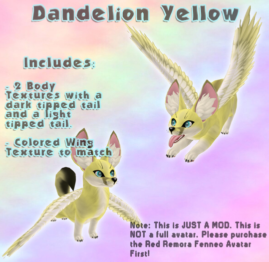 [WP]Red Remora Fennec Dandelion Yellow Texture Pack