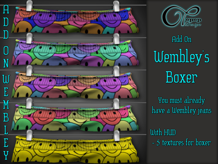 ..:: OPOPOP // Wembley's Boxer V#3 - AddOn // Mesh Jean's ::..