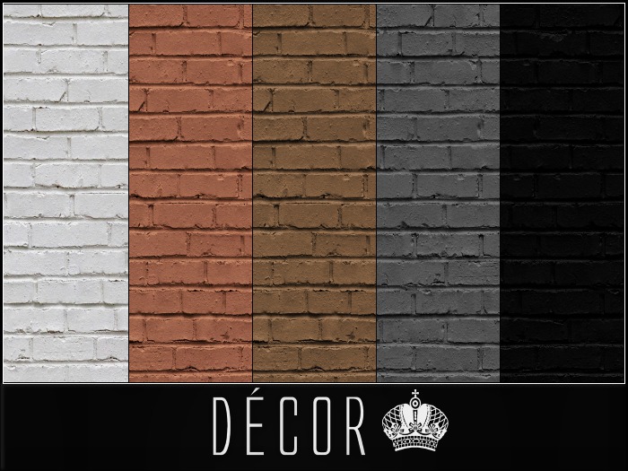 {D} Neutral brick textures (5 shades)